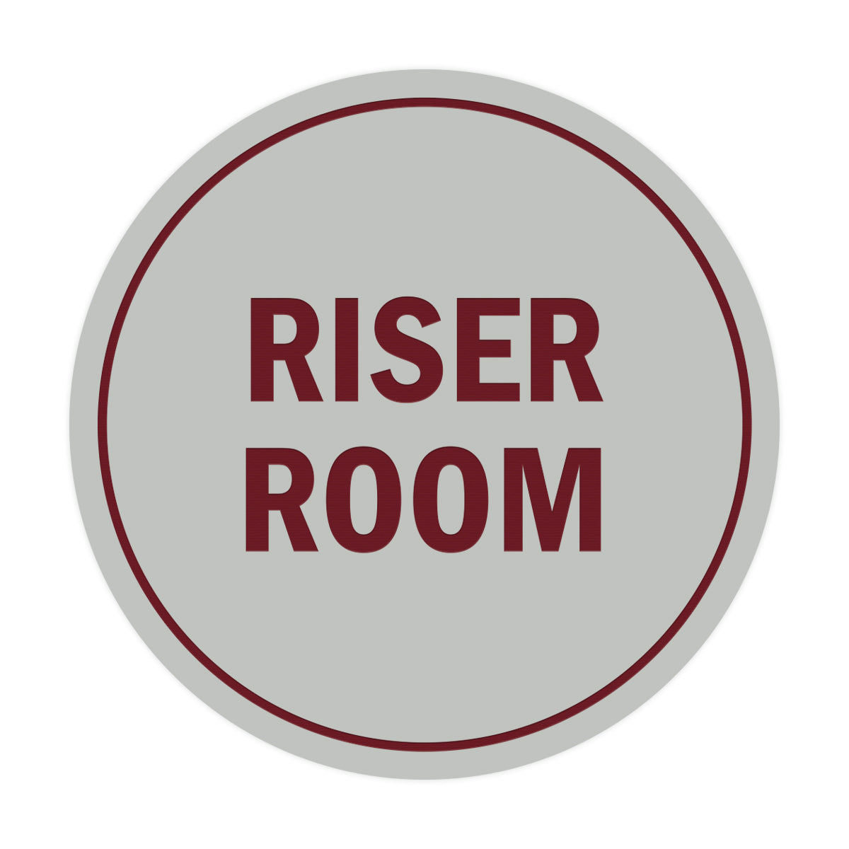Signs ByLITA Circle Riser Room Sign