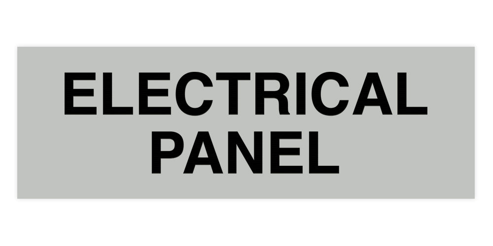 Standard Electrical Panel Sign