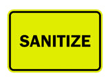 Signs ByLITA Classic Framed Sanitize Sign