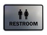 Signs ByLITA Classic Framed Unisex Restroom Sign