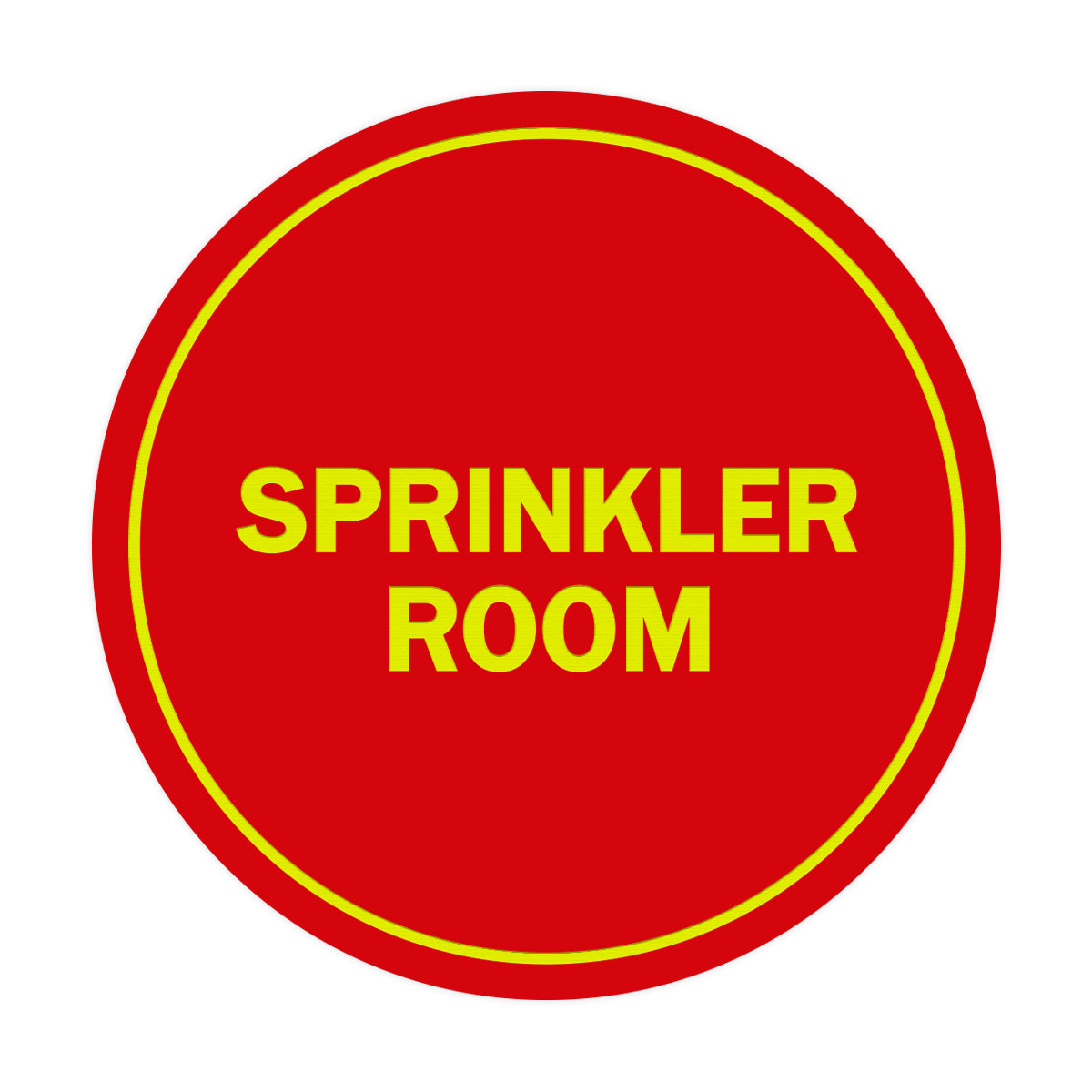 Signs ByLITA Circle Sprinkler Room Sign