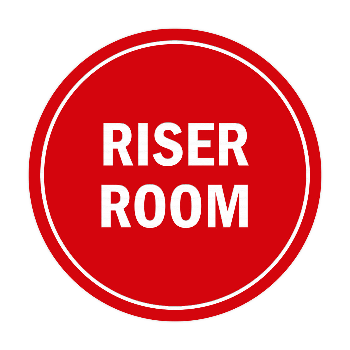Signs ByLITA Circle Riser Room Sign