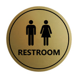 Signs ByLITA Circle Unisex Restroom Sign