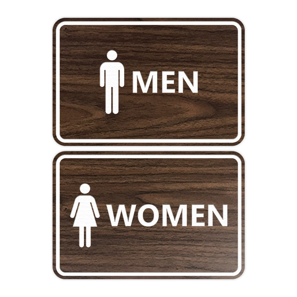 Signs ByLITA Classic Framed Men Women Sign Set