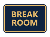 Signs ByLITA Classic Framed Break Room Sign