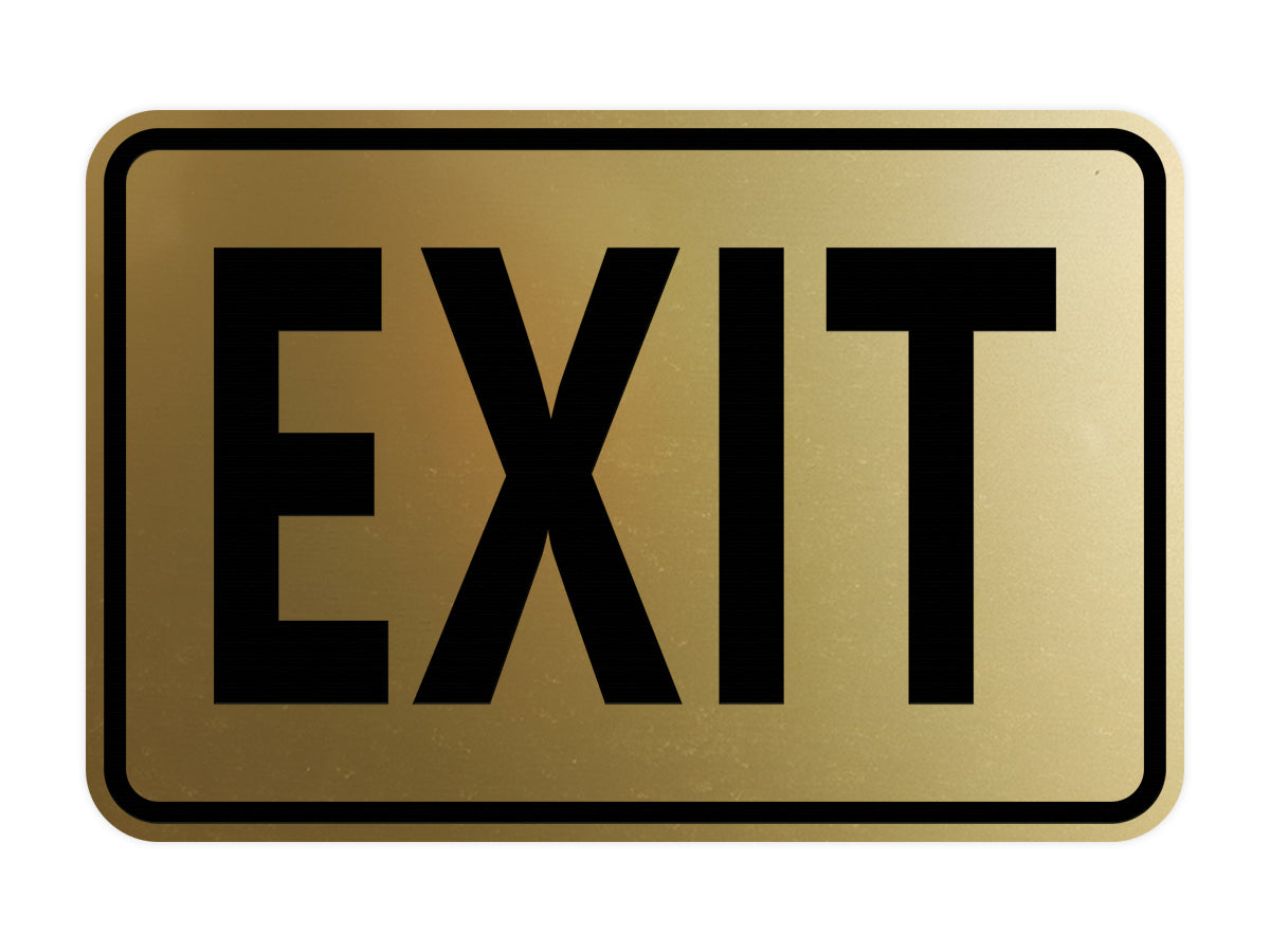 Signs ByLITA Classic Framed Exit Sign