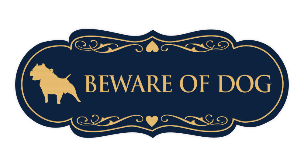 Signs ByLITA Designer Beware of Dog Sign
