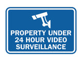 Signs ByLITA Classic Framed Property Under 24 hour video surveillance Sign