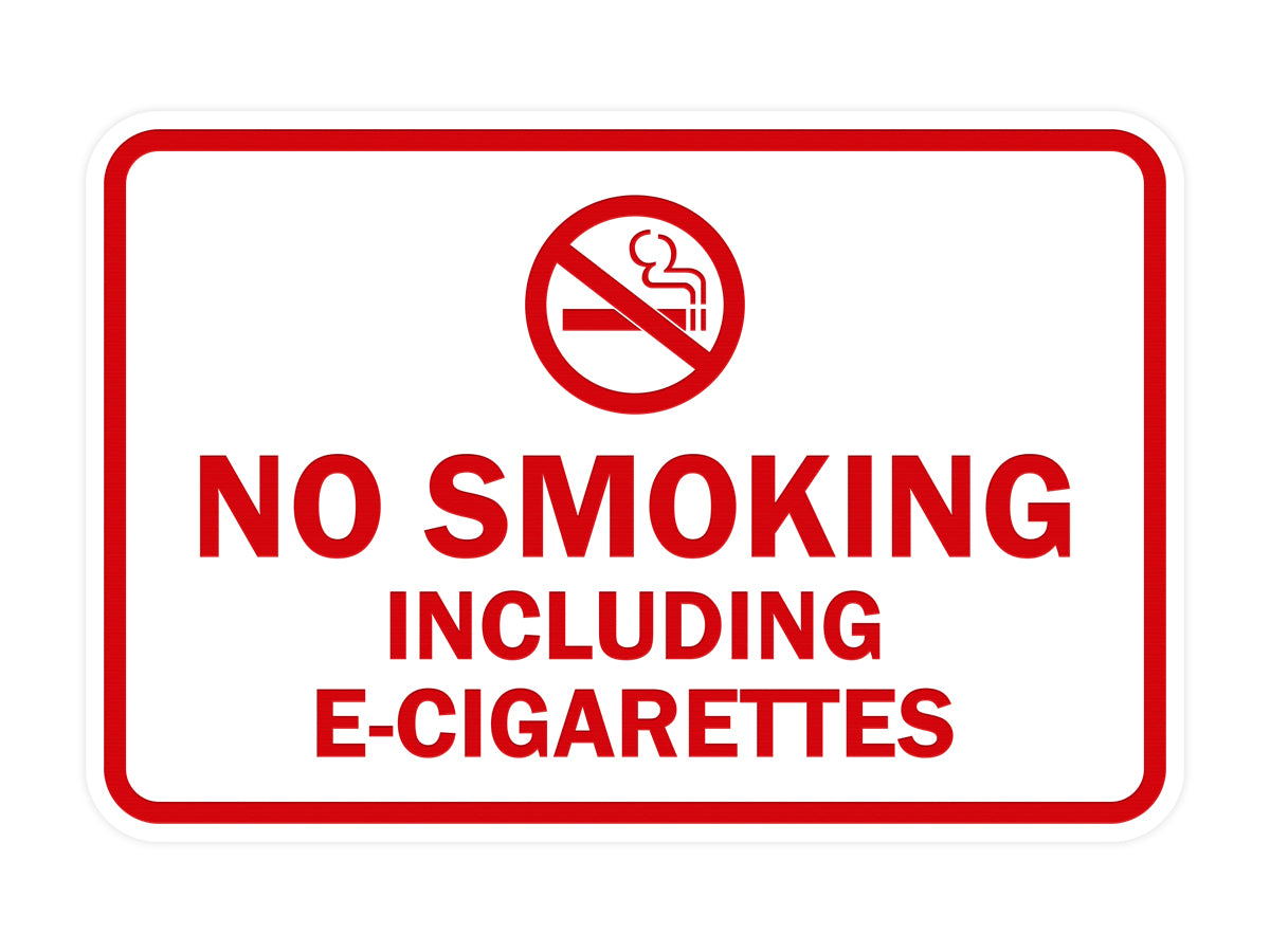 Signs ByLITA Classic Framed No Smoking Including E-Cigarettes Sign