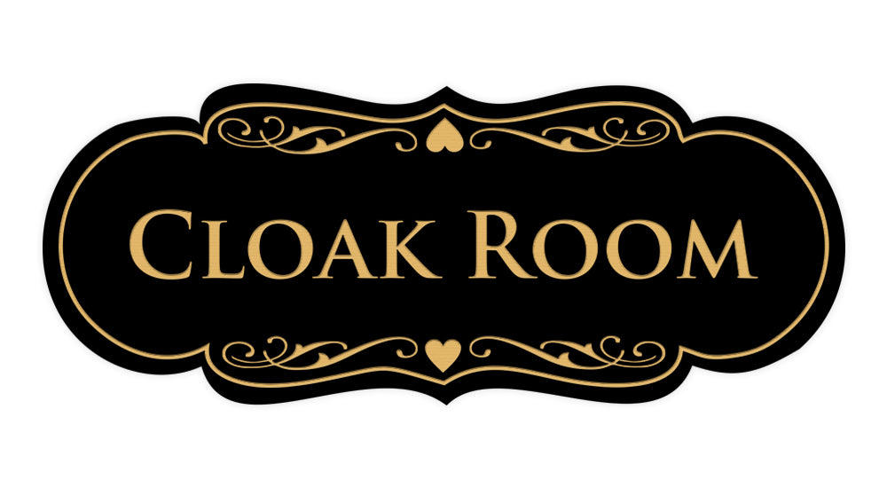 Signs ByLITA Designer Cloak Room Sign