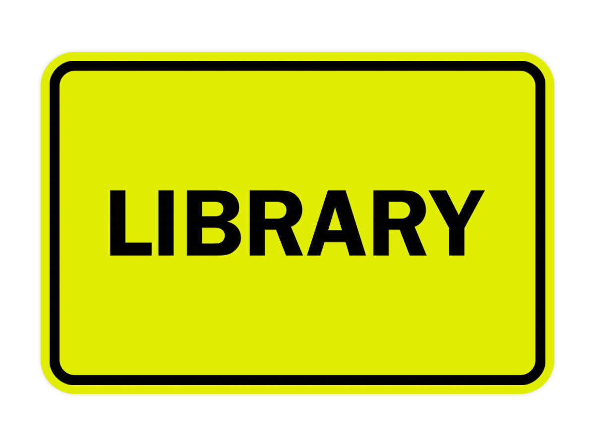 Signs ByLITA Classic Library Sign