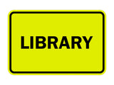 Signs ByLITA Classic Library Sign