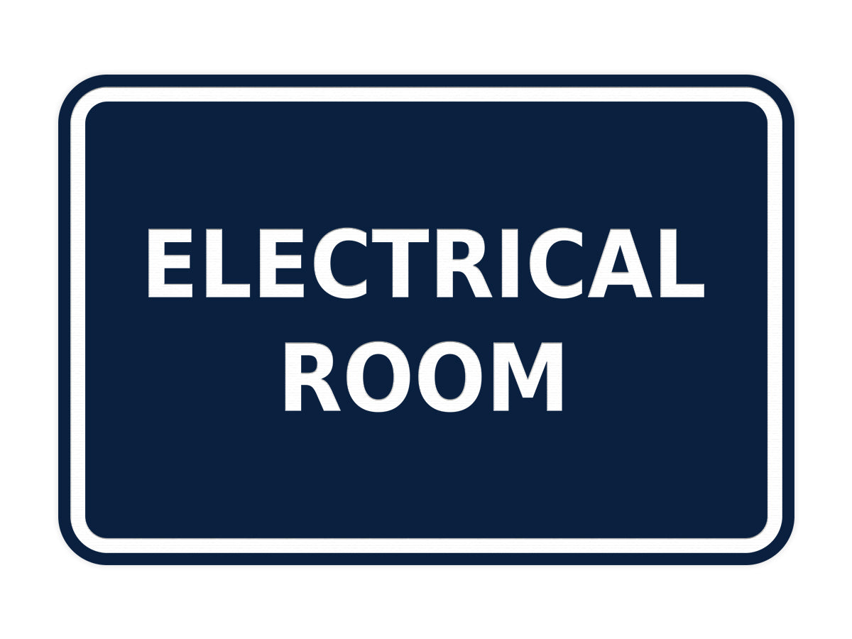 Signs ByLITA Classic Framed Electrical Room
