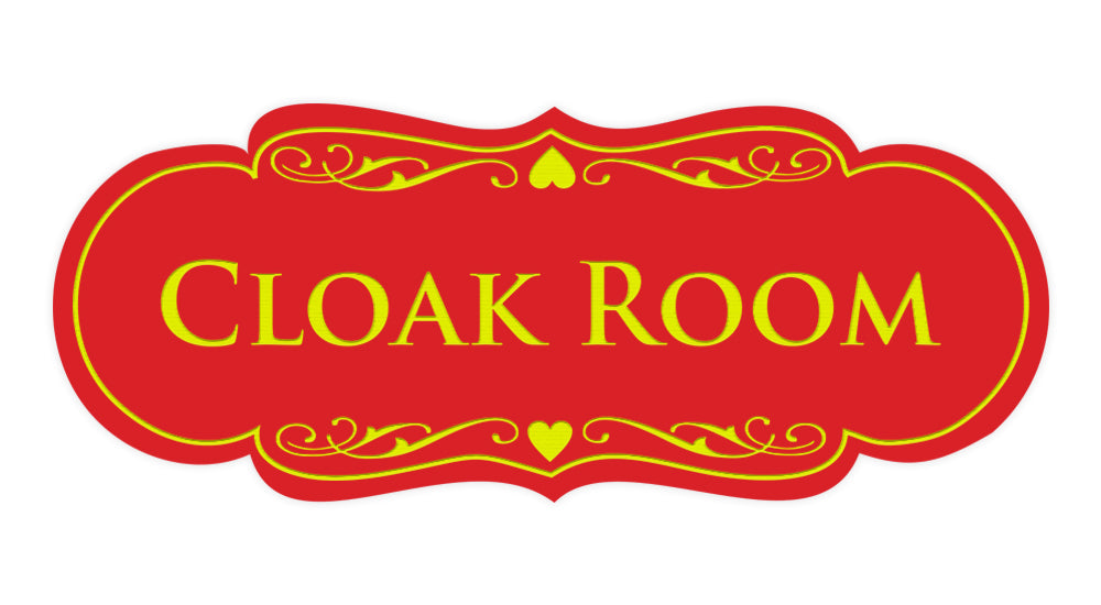 Signs ByLITA Designer Cloak Room Sign