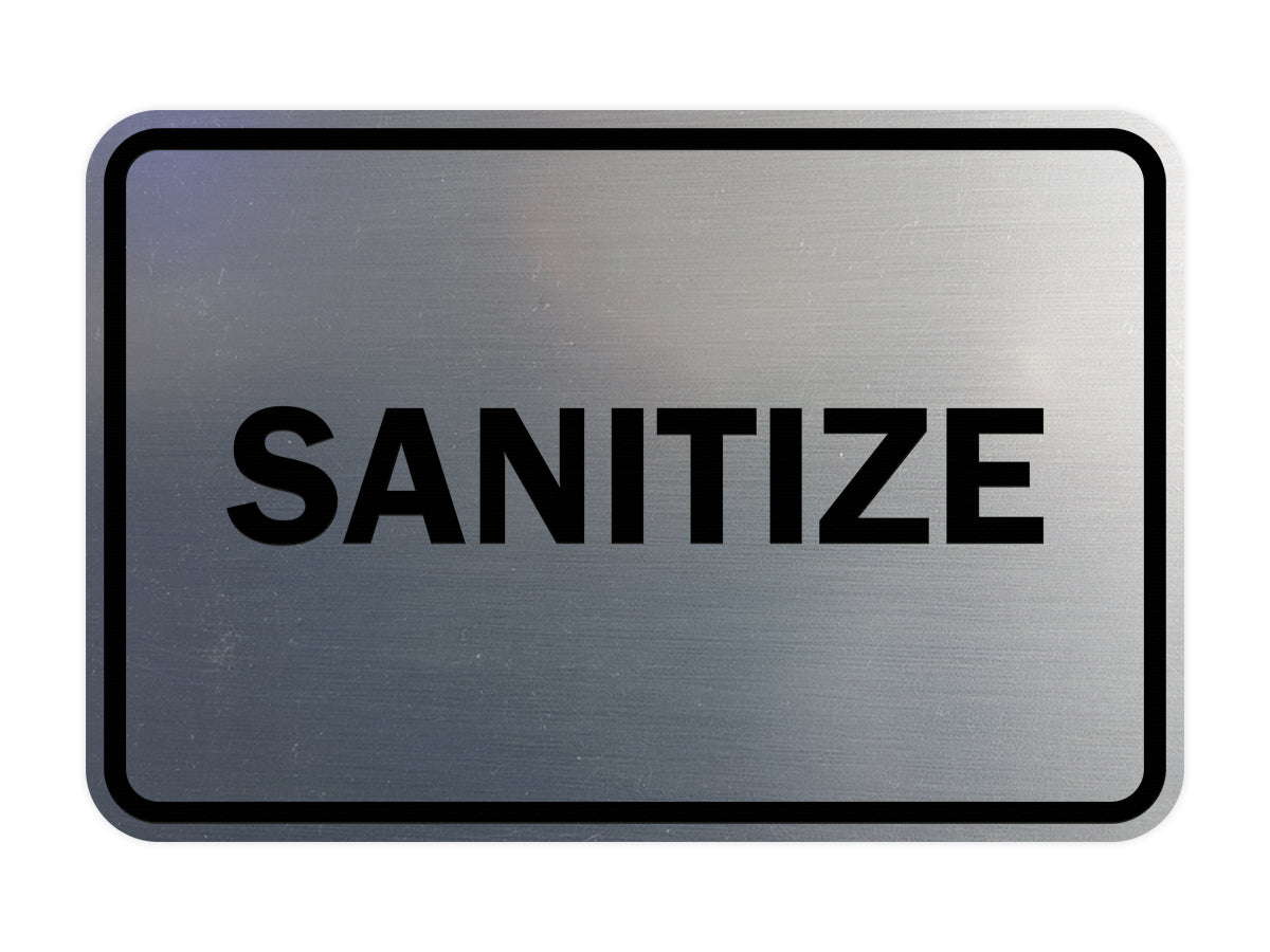 Signs ByLITA Classic Framed Sanitize Sign