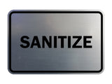 Signs ByLITA Classic Framed Sanitize Sign