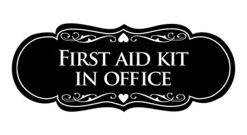 Signs ByLITA Designer First Aid Kit In Office Sign