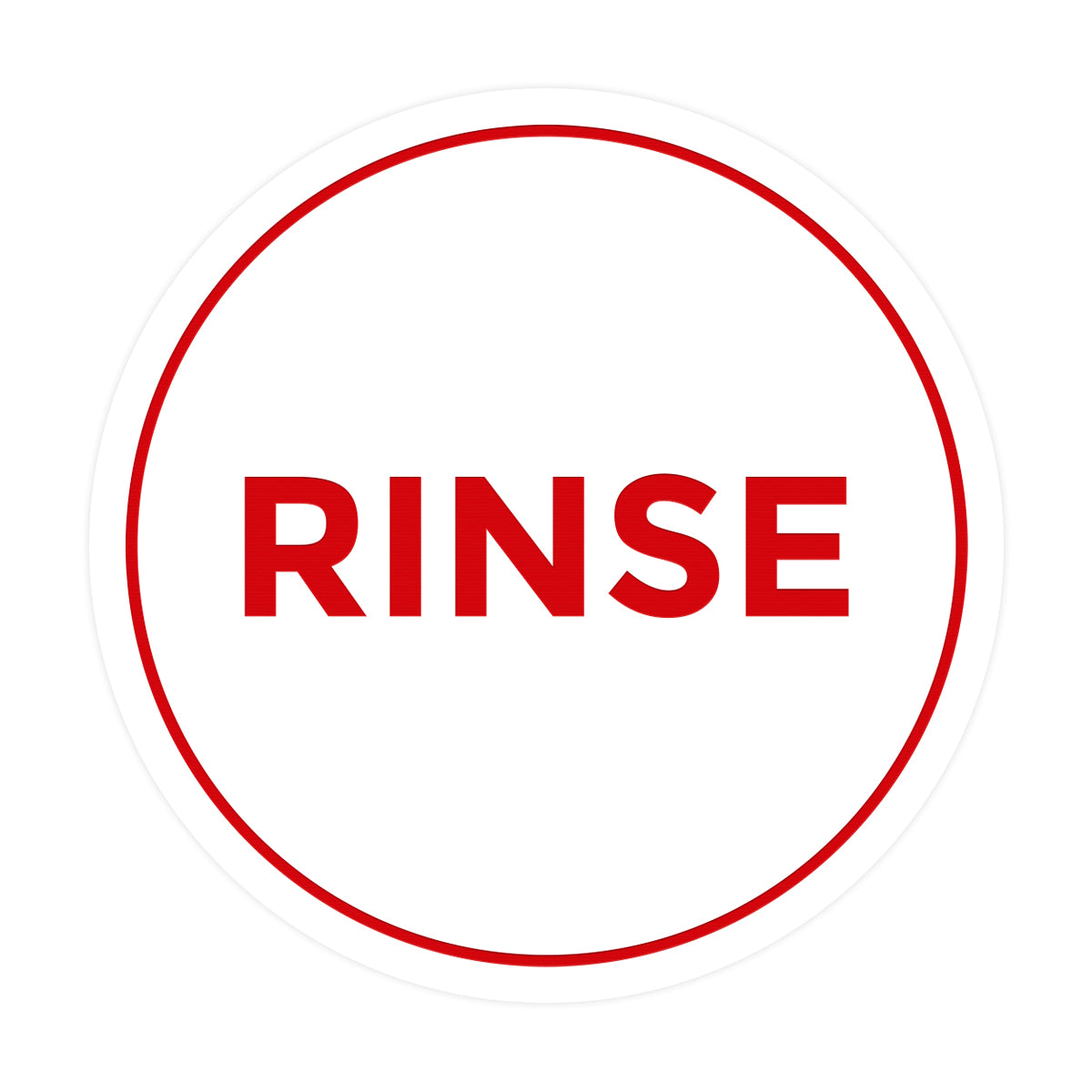 Signs ByLITA Circle Rinse Sign