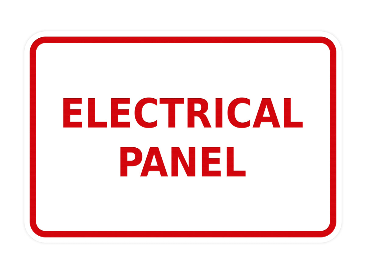 Signs ByLITA Classic Framed Electrical Panel Sign