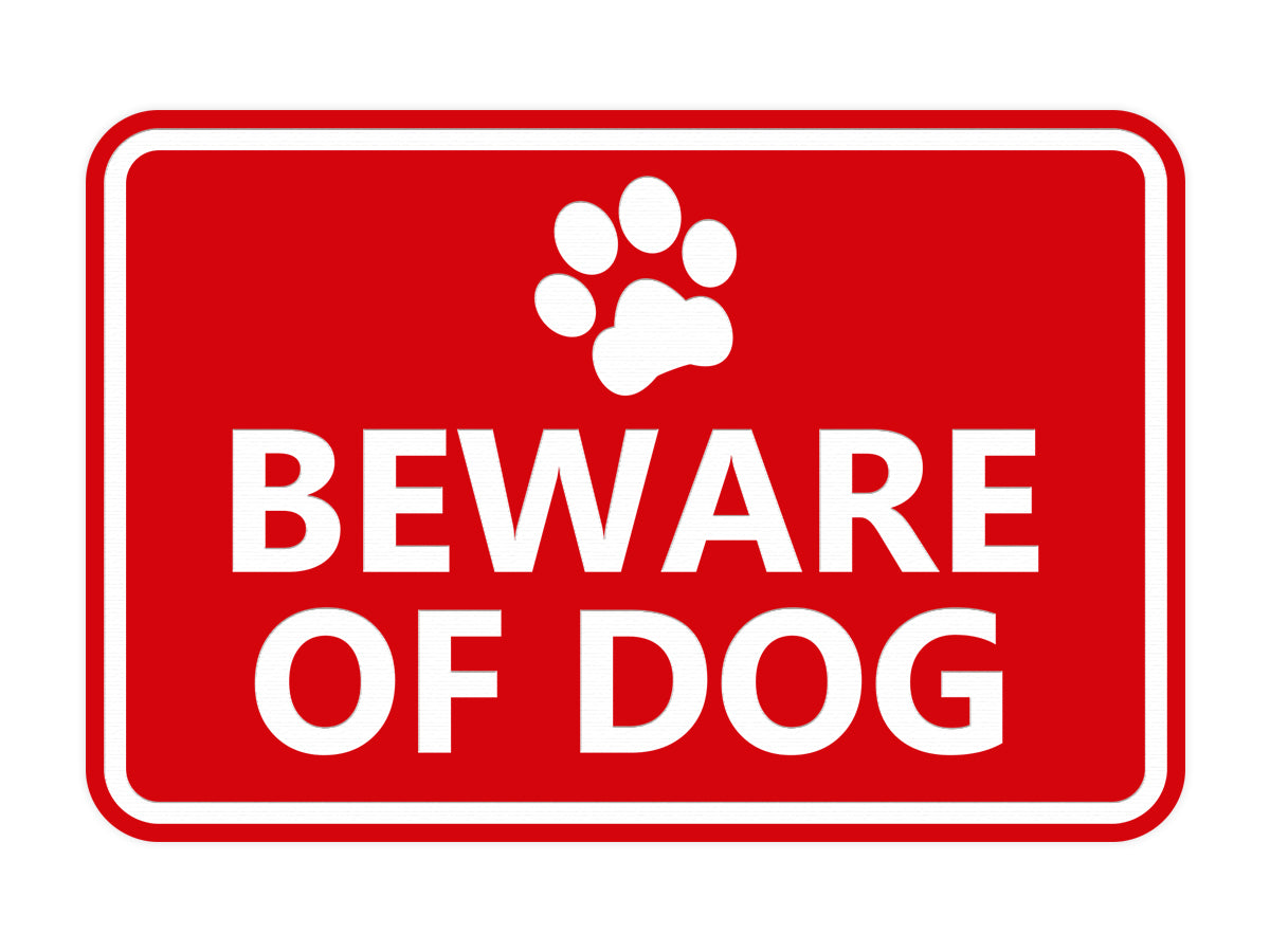 Signs ByLITA Classic Framed Beware of Dog Sign