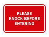 Signs ByLITA Classic Framed Please Knock Before Entering