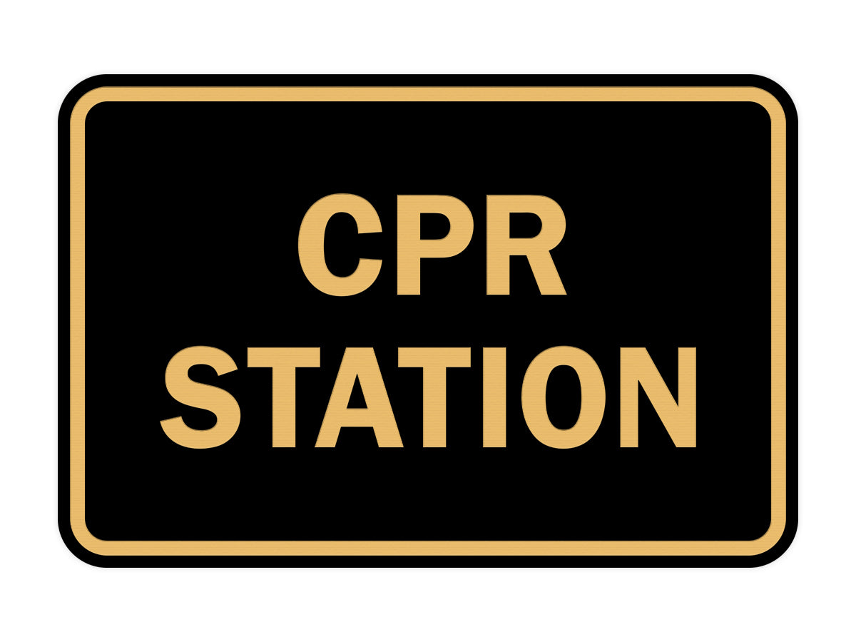 Signs ByLITA Classic CPR Station Sign