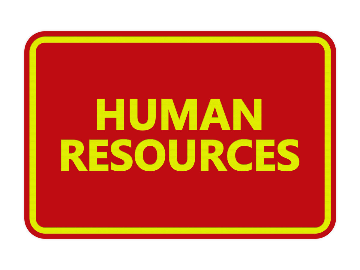 Signs ByLITA Classic Human Resources Sign