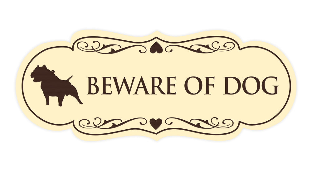 Signs ByLITA Designer Beware of Dog Sign