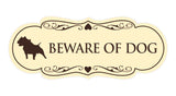 Signs ByLITA Designer Beware of Dog Sign