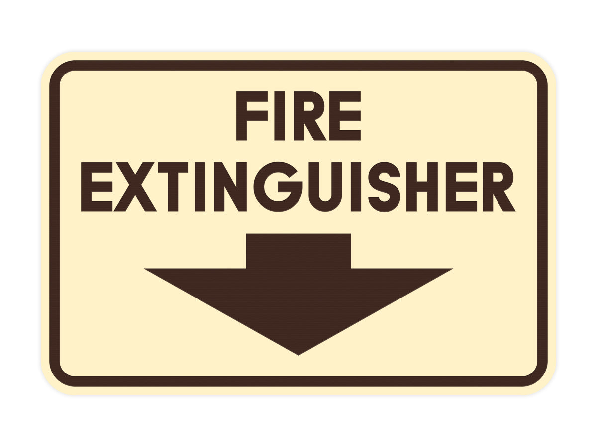Signs ByLITA Classic Framed Fire Extinguisher