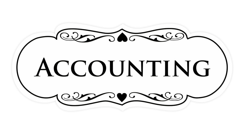 Signs ByLITA Designer Accounting Sign