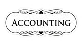 Signs ByLITA Designer Accounting Sign