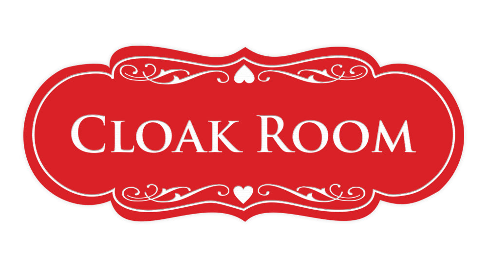 Signs ByLITA Designer Cloak Room Sign