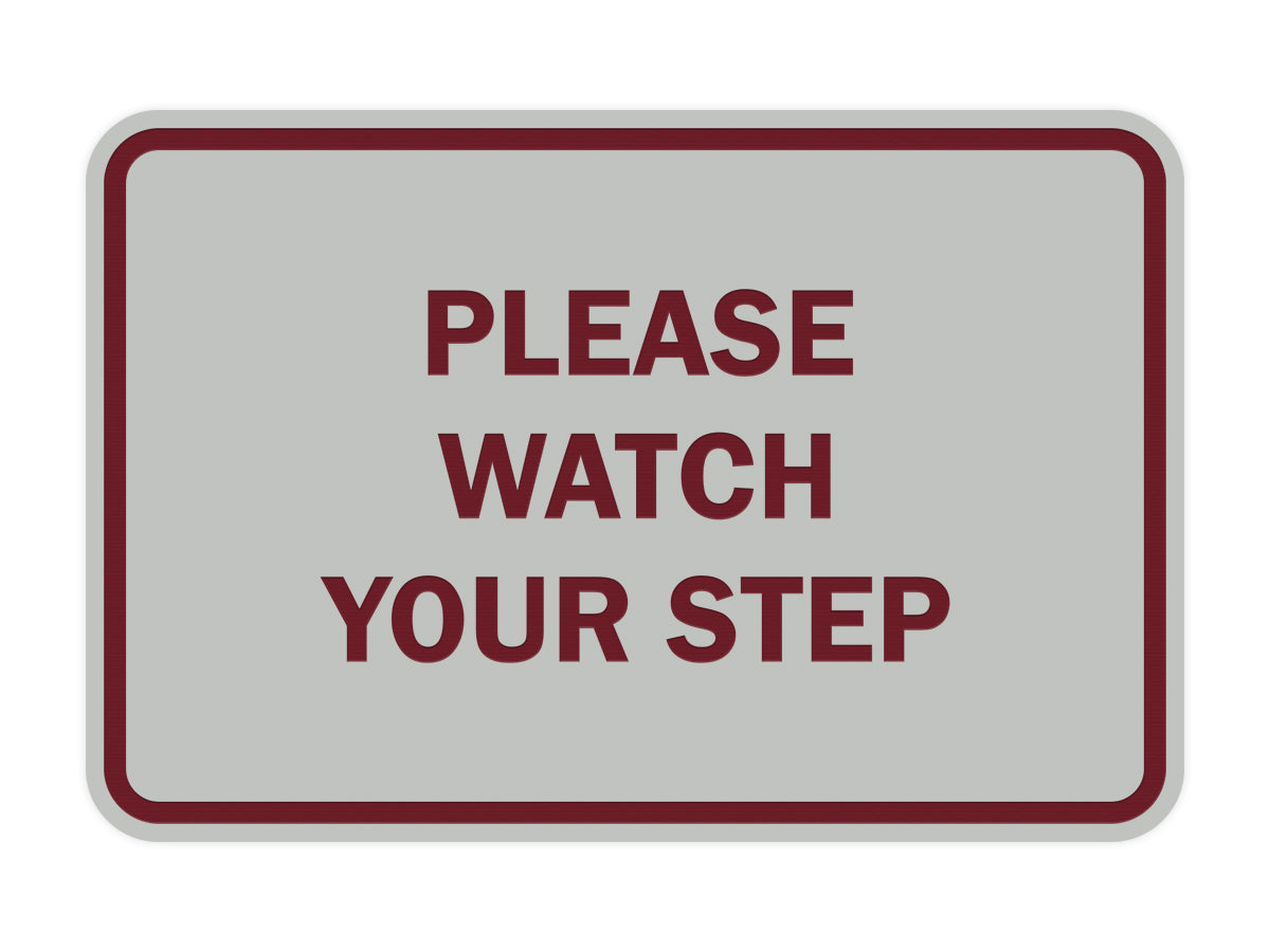 Signs ByLITA Classic Framed Please Watch Your Step Sign