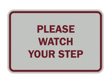 Signs ByLITA Classic Framed Please Watch Your Step Sign
