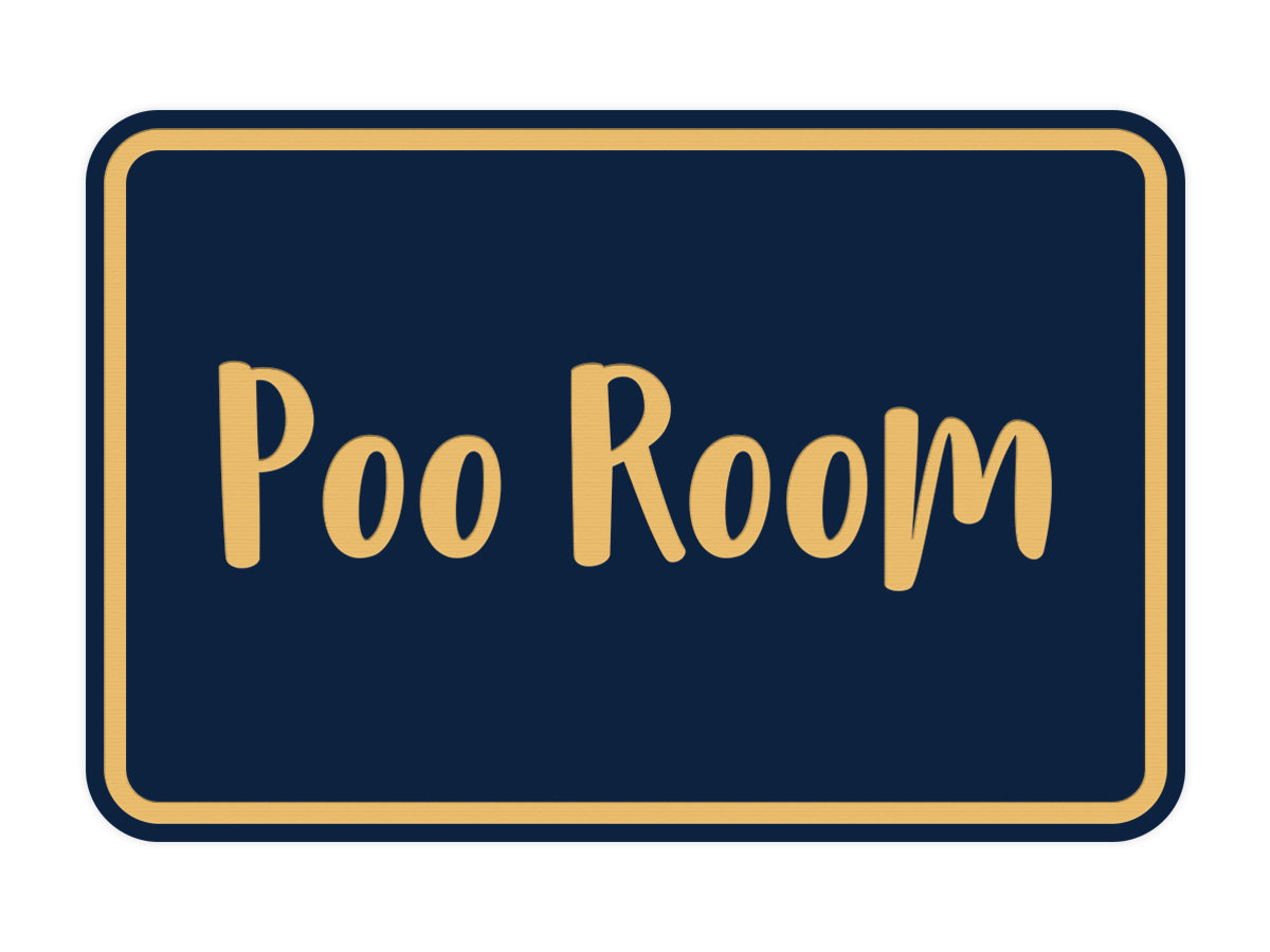 Signs ByLITA Classic Framed Poo Room Sign