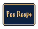 Signs ByLITA Classic Framed Poo Room Sign