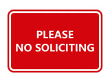 Signs ByLITA Classic Framed Please No Soliciting Sign