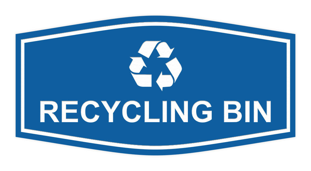Fancy Recycling bin Wall or Door Sign