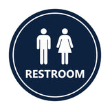 Signs ByLITA Circle Unisex Restroom Sign