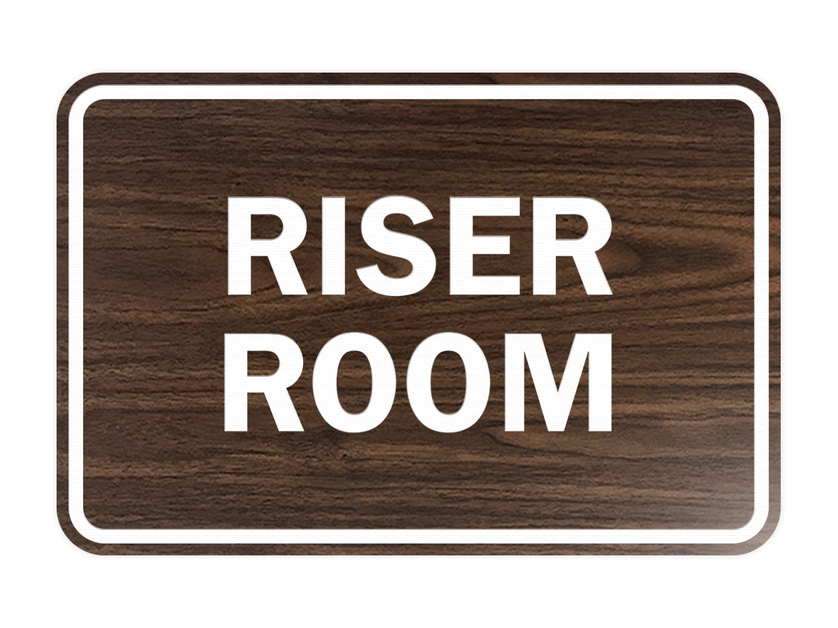 Signs ByLITA Classic Framed Riser Room