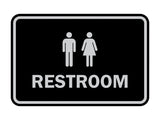 Signs ByLITA Classic Framed Unisex Restroom Sign