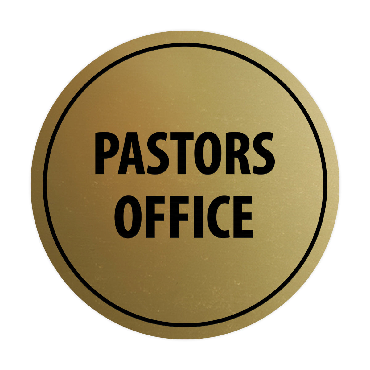 Signs ByLITA Circle Pastors Office Sign