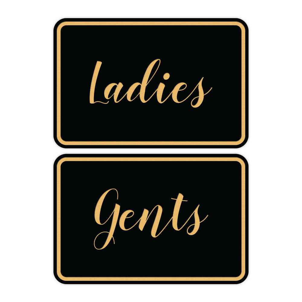 Signs ByLITA Classic Framed Ladies And Gents Sign Set