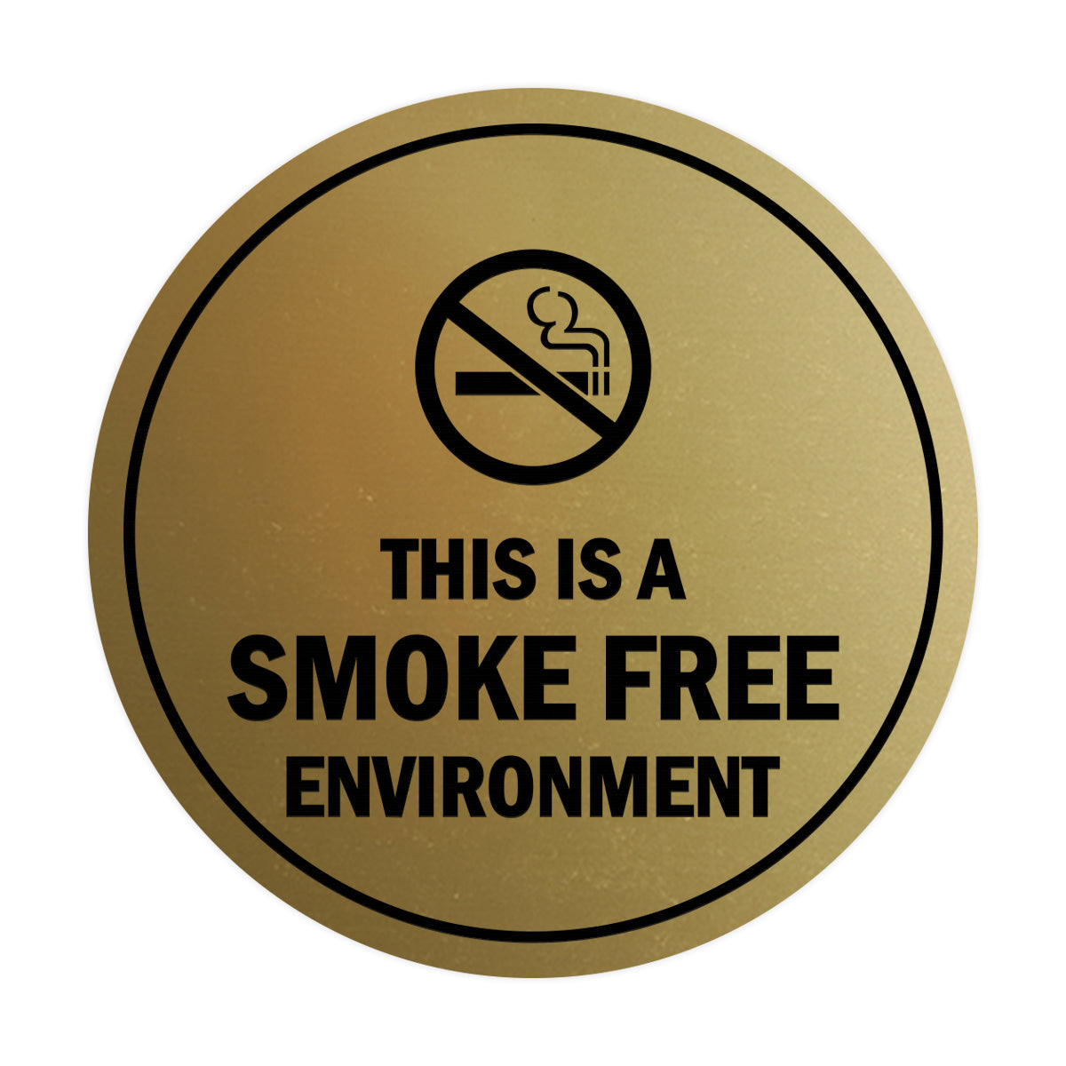 Signs ByLITA Circle This Is A Smoke Free Environment Sign