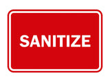 Signs ByLITA Classic Framed Sanitize Sign