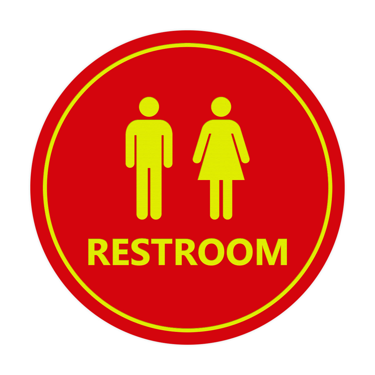 Signs ByLITA Circle Unisex Restroom Sign