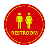 Signs ByLITA Circle Unisex Restroom Sign