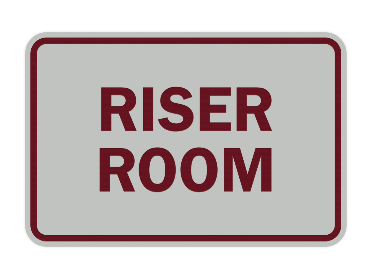Signs ByLITA Classic Framed Riser Room