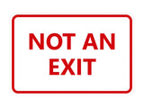 Signs ByLITA Classic Framed Not an Exit Sign